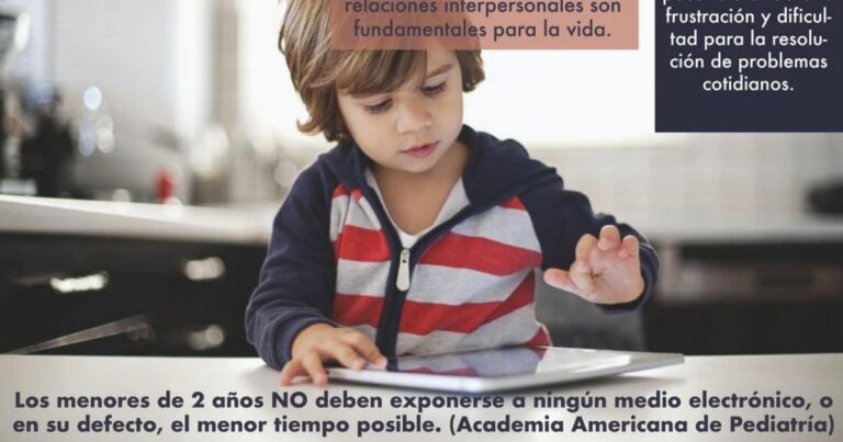 Uso de pantallas en niños